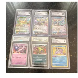 Pokemon Company Graded 6-Card Holo Promo Lot Leafeon Umbreon 2023 - Image 1