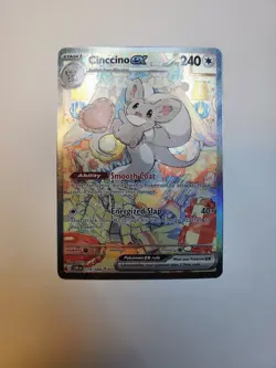 Cinccino ex 119/086 Special Illustration Rare Pokemon Card Chaos Rising In Hand - Image 2