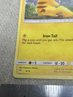 Pokemon TCG Card Game Pikachu 6/12 Holo McDonald’s Promo 2019 - Image 5