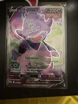 Pokemon TCG Galarian Slowking V Card 178/198 Chilling Reign - Image 1