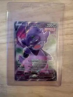Pokemon TCG Galarian Slowking V Card 178/198 Chilling Reign - Image 2