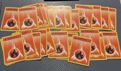 Pokemon Base Set Energy Cards Bundle x31 Fire Vintage WOTC Job Lot LP/MP - Image 1
