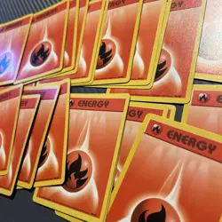 Pokemon Base Set Energy Cards Bundle x31 Fire Vintage WOTC Job Lot LP/MP - Image 3