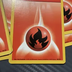 Pokemon Base Set Energy Cards Bundle x31 Fire Vintage WOTC Job Lot LP/MP - Image 5