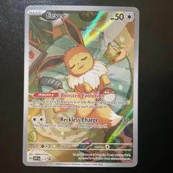 Pokemon Card TCG - Eevee SVP 173 Scarlet & Violet Black Star Promo NM - Image 1