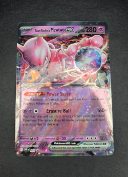 Pokemon Card - Team Rockets Mewtwo Ex 216 Destined Rivals Black Star Promo NM - Image 1