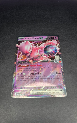Pokemon Card - Team Rockets Mewtwo Ex 216 Destined Rivals Black Star Promo NM - Image 2