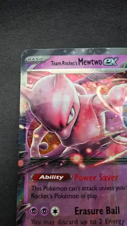 Pokemon Card - Team Rockets Mewtwo Ex 216 Destined Rivals Black Star Promo NM - Image 3