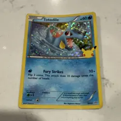 Pokemon Totodile 018/025 McDonald's 25th Anniversary Holo Promo Card 2021 - Image 1