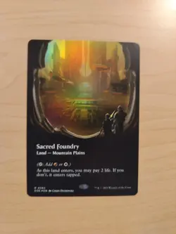 Mtg Sacred Foundry (Borderless) Edge of Eternities Foil - Image 1