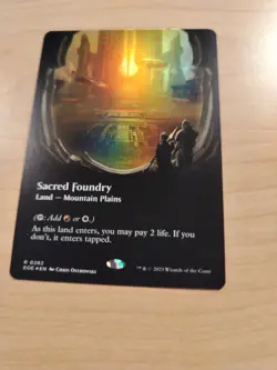 Mtg Sacred Foundry (Borderless) Edge of Eternities Foil - Image 2