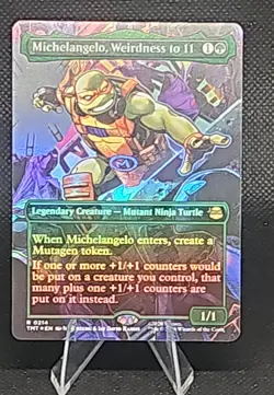 Michelangelo, Weirdness to 11 (Borderless) Teenage Mutant Ninja Turtles Foil - Image 1