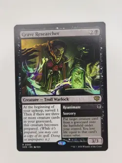 Grave Researcher Rare Secrets of Strixhaven English mtg [PACK FRESH] - Image 1