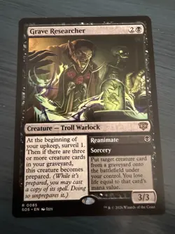 Grave Researcher Secrets of Strixhaven Regular Near Mint - Image 1