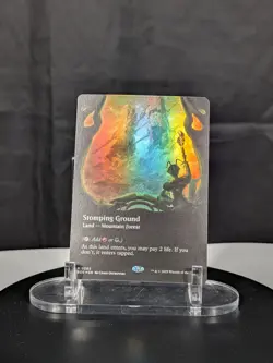 MTG Stomping Ground BORDERLESS FOIL NM Edge of Eternities EOE #0283 Rare - Image 1