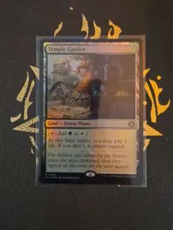Magic The Gathering, Temple Garden, Lorwyn Eclipsed, Foil - Image 1