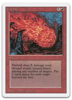Fireball (NM) Revised Edition 3ED Magic MTG - Image 1