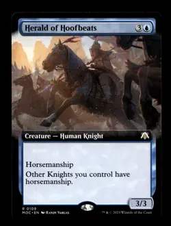 Herald of Hoofbeats (Extended Art) 109 R Commander: March of the Machine - Image 1