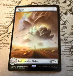 Magic MTG Plains MagicCon Foil Borderless Lotus Secret Lair Promo SLP 0031 NM - Image 1