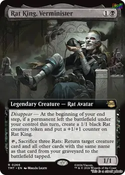 Rat King, Verminister (Extended Art) [TMT - 266] - NM [Foil] TCG MTG - Image 1