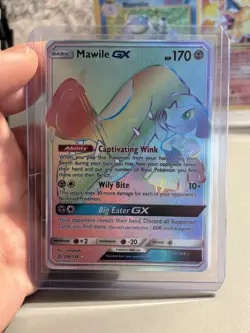 Mawile GX HYPER SECRET RARE 246/236 Unified Minds NM Pokemon 2019 RAINBOW HOLO - Image 1