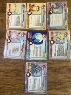 Vintage Topps Pokemon Lot Foil Blue, Black Logo - Image 2