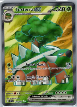 Torterra Ex 185/162 - Temporal Forces Full Art - Pokemon Card - NM - Image 1