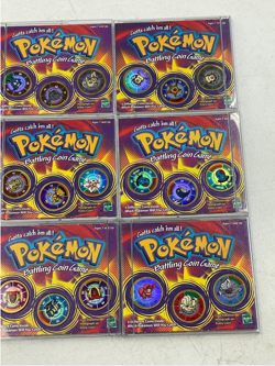 1999 Pokemon Battling Coin Game Lot 27 Coins 9 Packs - Image 3