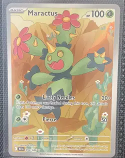 Maractus 093/086 Illustration Rare Pokemon Black Bolt White Flare TCG - Image 1
