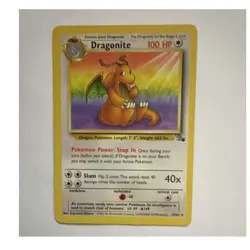 Pokemon TCG Dragonite Fossil 18/62 Non Holo Rare 100 HP ENG 1999 WotC - Image 1