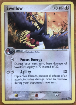 Swellow Pokemon TCG POP Series 1 15/17 Non-Holo - Image 1