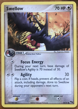 Swellow Pokemon TCG POP Series 1 15/17 Non-Holo - Image 3