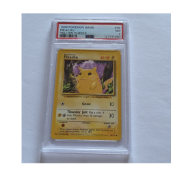 Pokemon TCG Pikachu Yellow Cheeks Base Set 58/102 Regular Common PSA 7 1999 - Image 1