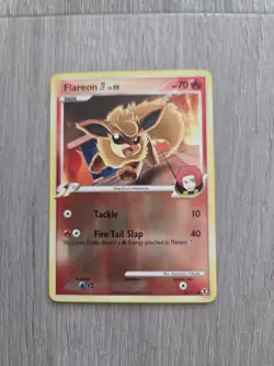 Pokemon Flareon SP Rising Rivals 60/111 Reverse Holo English 2009 70 HP - Image 1