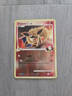 Pokemon Flareon SP Rising Rivals 60/111 Reverse Holo English 2009 70 HP - Image 2