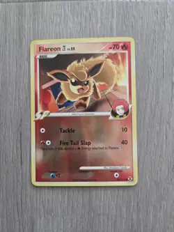 Pokemon Flareon SP Rising Rivals 60/111 Reverse Holo English 2009 70 HP - Image 3