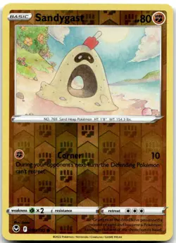 Sandygast 099/195 Common Silver Tempest Pokemon Reverse Holo Near Mint - Image 1
