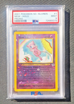 Mew Holo 1/18 Pokemon 2001 Southern Islands Promo PSA 9 - Image 1