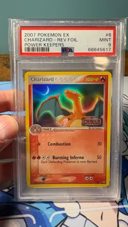 Pokemon Charizard EX Power Keepers Reverse Holo Rare #6 PSA 9 Mint - Image 4