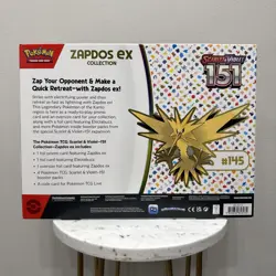151 Zapdos ex Collection Box 4 Packs Scarlet & Violet Pokemon TCG **SEALED/NEW** - Image 2