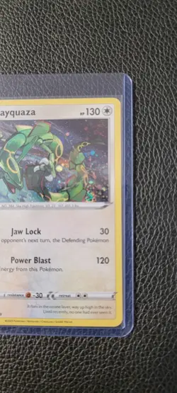 Pokemon TCG Rayquaza SWSH029 Cosmos Holo Black Star Promo Swirl NM - Image 4