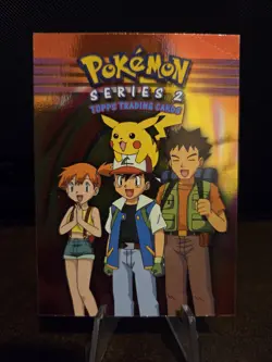 1999 Topps Pokemon Series 2 Silver Foil Checklist TV Animation Blue Logo 🌟🌟🌟 - Image 1