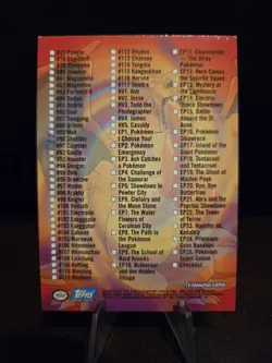 1999 Topps Pokemon Series 2 Silver Foil Checklist TV Animation Blue Logo 🌟🌟🌟 - Image 5