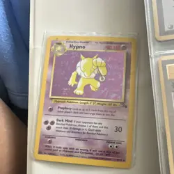 Pokemon TCG Hypno 8/62 Fossil 1st Edition Holo Rare EN 1999 WOTC - Image 1