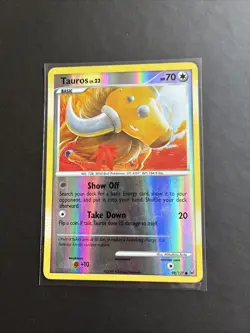 Pokemon TCG Tauros Platinum 98/127 Reverse Holo LP - Image 1