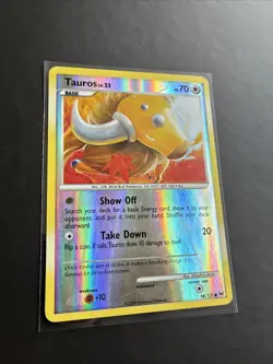 Pokemon TCG Tauros Platinum 98/127 Reverse Holo LP - Image 2