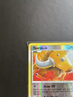 Pokemon TCG Tauros Platinum 98/127 Reverse Holo LP - Image 3