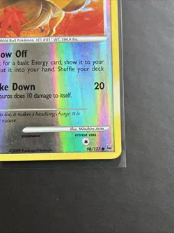 Pokemon TCG Tauros Platinum 98/127 Reverse Holo LP - Image 5
