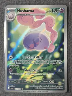 Pokemon TCG Musharna 117/086 Sv: Black Bolt Holo NM/M - Image 1
