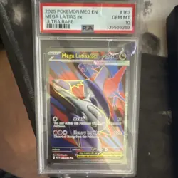 Mega Latias EX Ultra Rare Holo Pokemon TCG 163/132 Me01 PSA 10 - Image 1